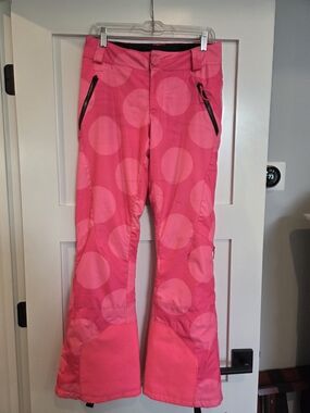 Spyder Bright Pink Polka Dot Snow Pants
